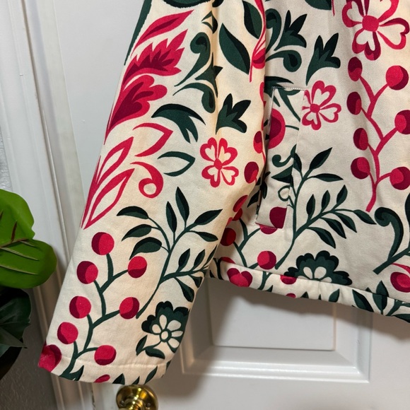 By Anthropologie Floral Patterned Jacket Size Small NWOT $168 - Picture 3 of 13
